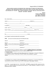 modello di domanda in word