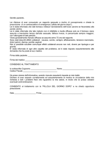 Consenso pillola del giorno dopo