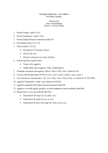 Programma Grammatica - Dipartimento di Scienze Politiche e
