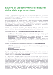 prevenzione: lavoro al videoterminale