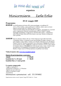 09-10 maggio Minicrociera alle Isole Eolie € 120,00