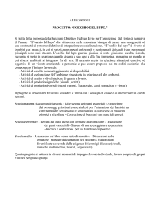 ALLEGATO 11 PROGETTO: “l`OCCHIO DEL LUPO.” Si tratta della