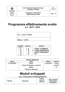 2015-2016_programma - Istituto Statale " Francesco Gonzaga "