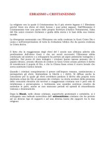 EBRAISMO e CRISTIANESIMO