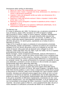 Simulazione della verifica di informatica