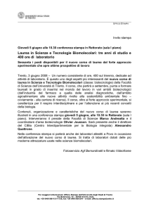 Comunicato stampa - Università di Trento