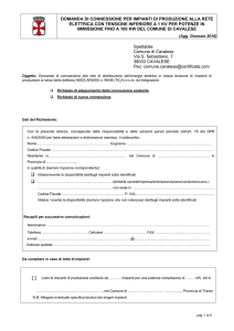 modulo RPR - Comune di Cavalese