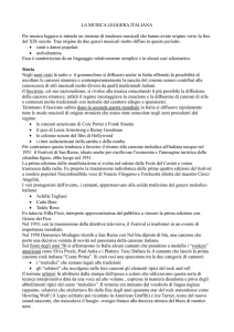 la musica leggera italiana