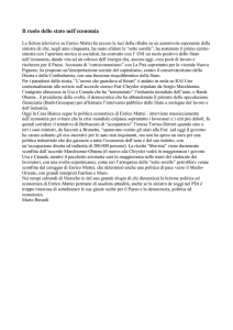 Il ruolo dello stato nell`economia