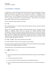 La scala Richter ei logaritmi
