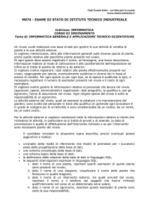 m070 - esame di stato di istituto tecnico industriale