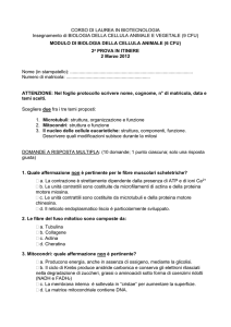 CORSO DI LAUREA IN BIOTECNOLOGIA