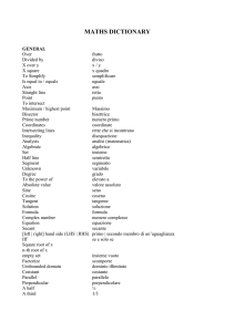 vocabolario