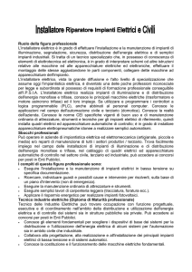 Installatore Riparatore Impianti Elettrici e Civili