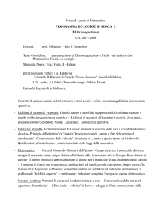 Corso di Laurea in Fisica