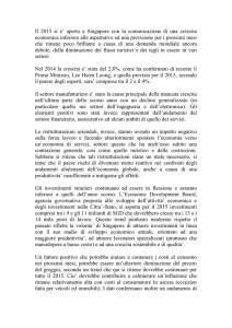 Il 2015 si e` aperto su una nota cupa con una crescita economica