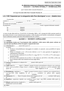 Taglio Alberi e Siepi - Comunita` Montana del Catria e Nerone