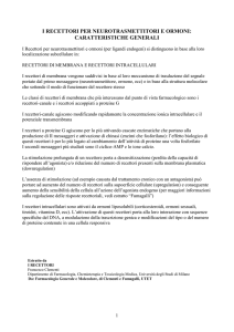 i recettori per neurotrasmettitori e ormoni