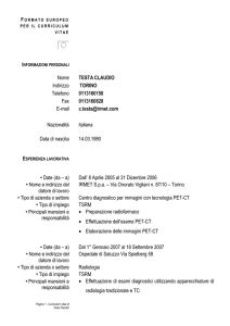 formato europeo per il curriculum vitae