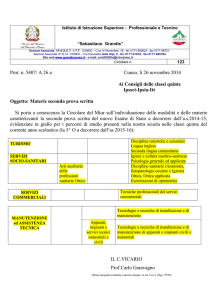 Istituto di Istruzione Superiore - Professionale e Tecnico “Sebastiano