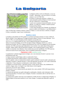 La Bulgaria - profgraziano.it