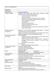 UNITA` DI APPRENDIMENTO Coordinatore Collaboratori