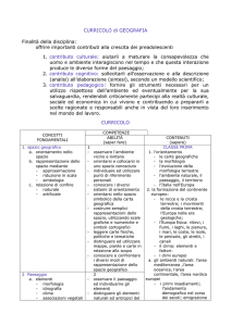 Curricolo Geografia