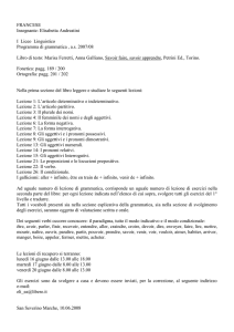 programma svolto + esercizi per le vacanze