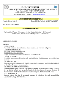 I.S.I.S. “B.VARCHI” LICEO SCIENTIFICO-CLASSICO