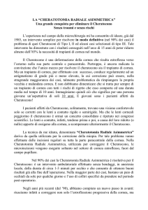 LA “CHERATOTOMIA RADIALE ASIMMETRICA”