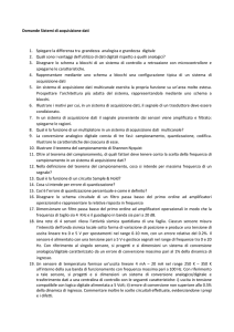 Domande Sistemi di acquisizione dati Spiegare la differenza tra