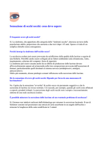 secchezza oculare