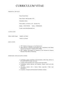 Curriculum elegante