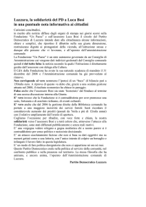Luzzara, la solidarietà del PD a Luca Bosi