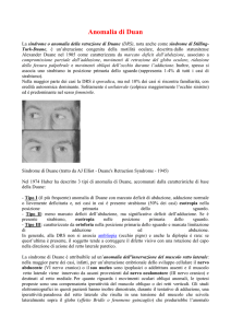 Anomalia di Duan La sindrome o anomalia della retrazione di