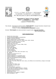 Programma di inglese