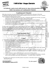 Cambiamenti Climatici