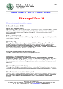 faq fit manager - RAM Apparecchi Medicali