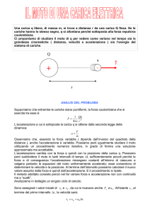 IL MOTO DI UNA CARICA