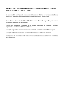 Lab. di Didattica della Fisica II B