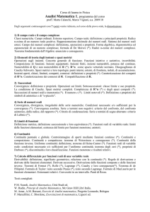 corso di laurea in fisica - analisi matematica 1