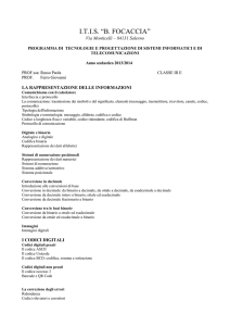 programma di tecnologie e progettazione di sistemi informatici e di