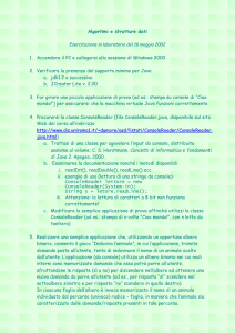 Documento guida - Dipartimento di Informatica e Sistemistica