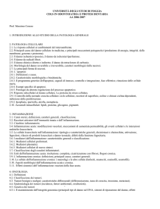 Patologia Generale - Facoltà di Medicina e Chirurgia