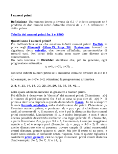 I numeri primi
