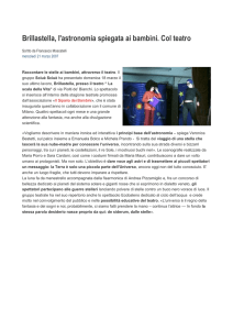 Brillastella, l`astronomia spiegata ai bambini