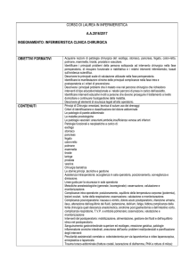Infermieristica clinica in area chirurgica