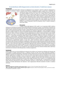 Il metabolismo delle lipoproteine ad alta densità e l