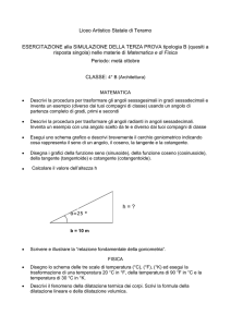 Esercitazione alla verifica di metà ottobre in Matematica e Fisica