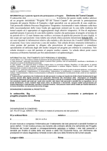 Consenso informato per paziente